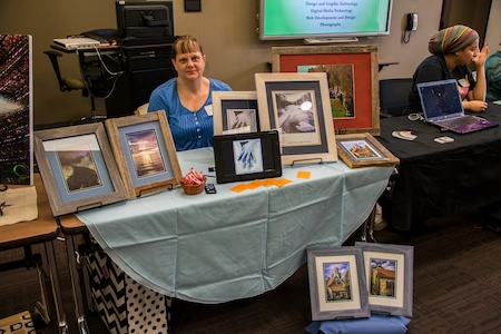 A photograph of the Digital Arts Showcase.