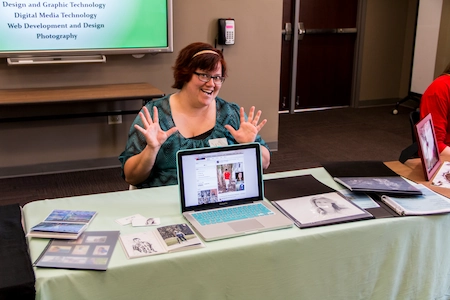 A photograph of the Digital Arts Showcase.