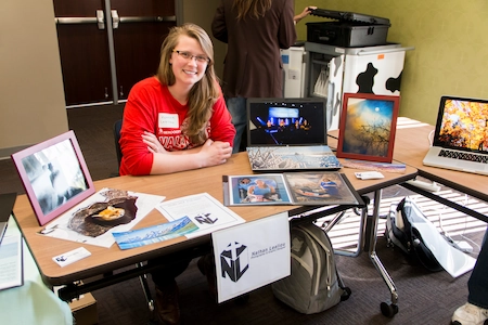A photograph of the Digital Arts Showcase.