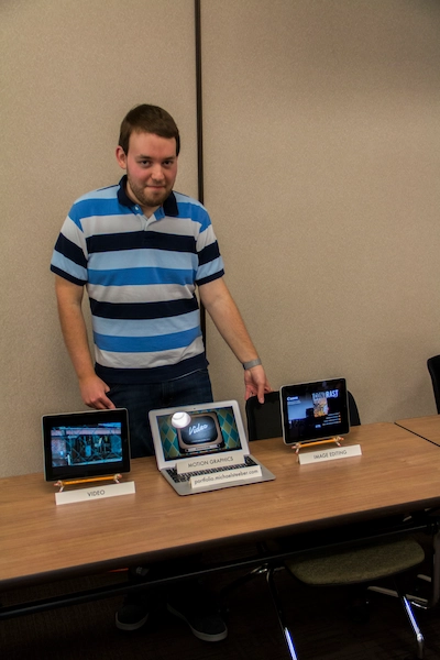 A photograph of the Digital Arts Showcase.