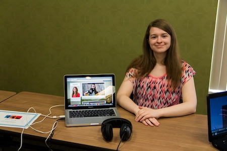 A photograph of the Digital Arts Showcase.