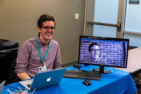 A photograph of the Digital Arts Showcase.