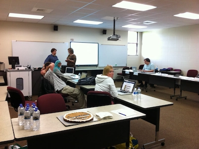 A photograph of the Digital Arts Showcase.