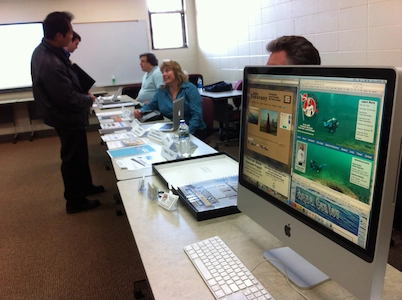 A photograph of the Digital Arts Showcase.
