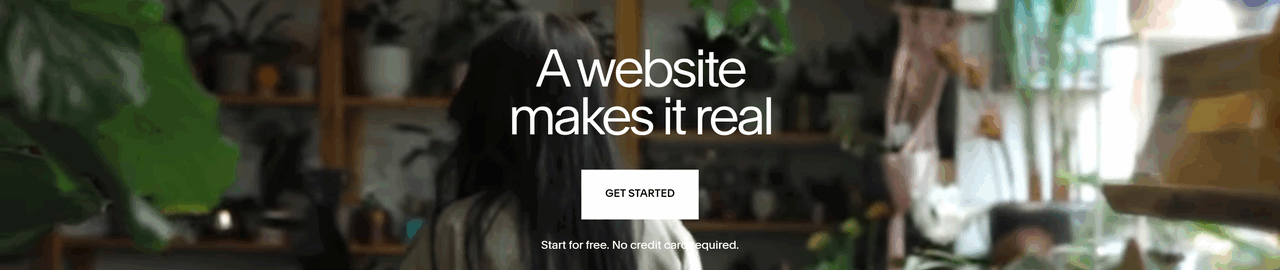A screenshot of the official Squarespace website.